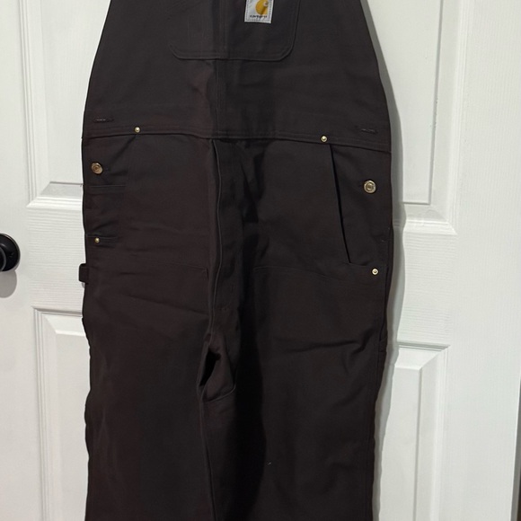 Carhartt Dark Brown Bib Overalls - Picture 2 of 10
